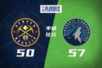 半场战报-森林狼57-50领先掘金 小香农12分 卡约5中5 穆雷11中3