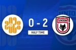 半场-陕西联合2-0深圳二零二八 阿卜杜瓦哈普破门郭五岳建功